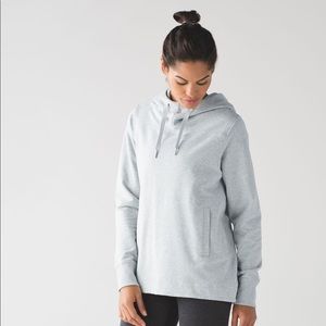 Lululemon Split Pullover - Heathered Light Grey